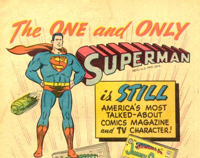 ACTION COMICS NO.235 INSIDE ADVERTISEMENTE