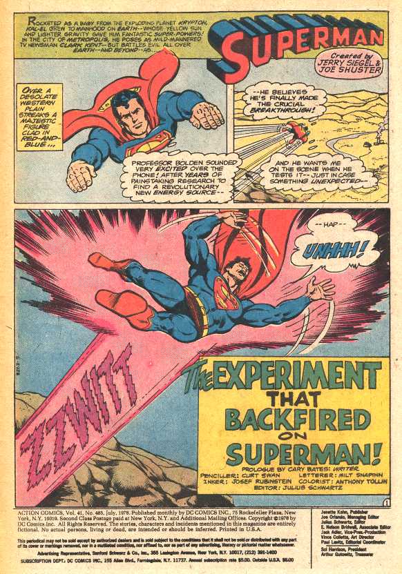 ACTION COMICS 485