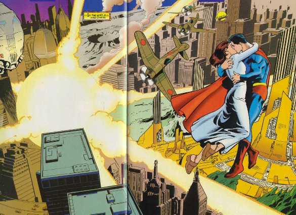 ACTION COMICS NO.747 DOUBLE SPLASH PAGE