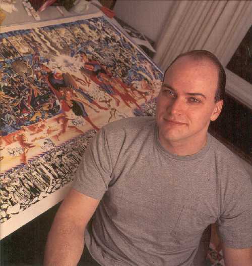 ALEX ROSS EN LA PORTADA DE ATRAS DE WIZARD MILLENIUM EDITION