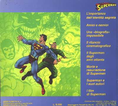 SUPERMAN PORTADA DE ATRAS