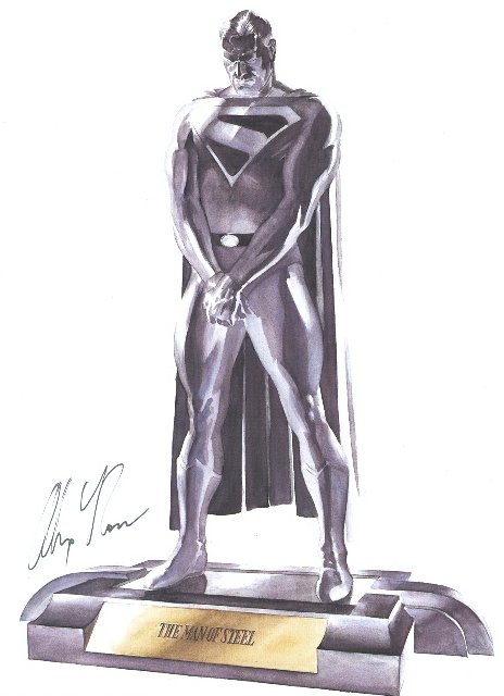 SUPERMAN ESTATUA (DISEñO DE ALEX ROSS)
