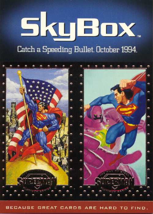 SUPERMAN IN SKYBOX ADVERTISING