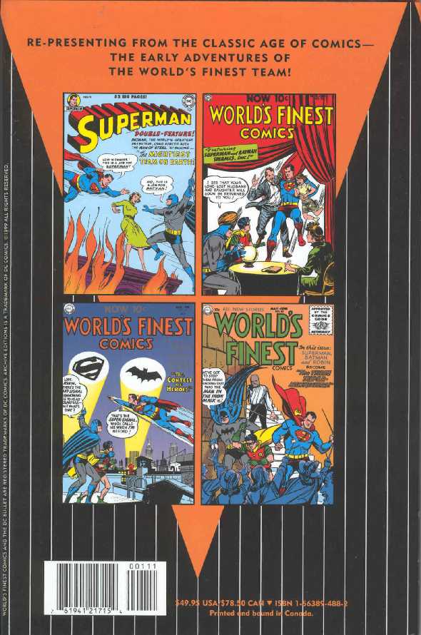 WORLD'S FINEST COMICS ARCHIVES VOL.1